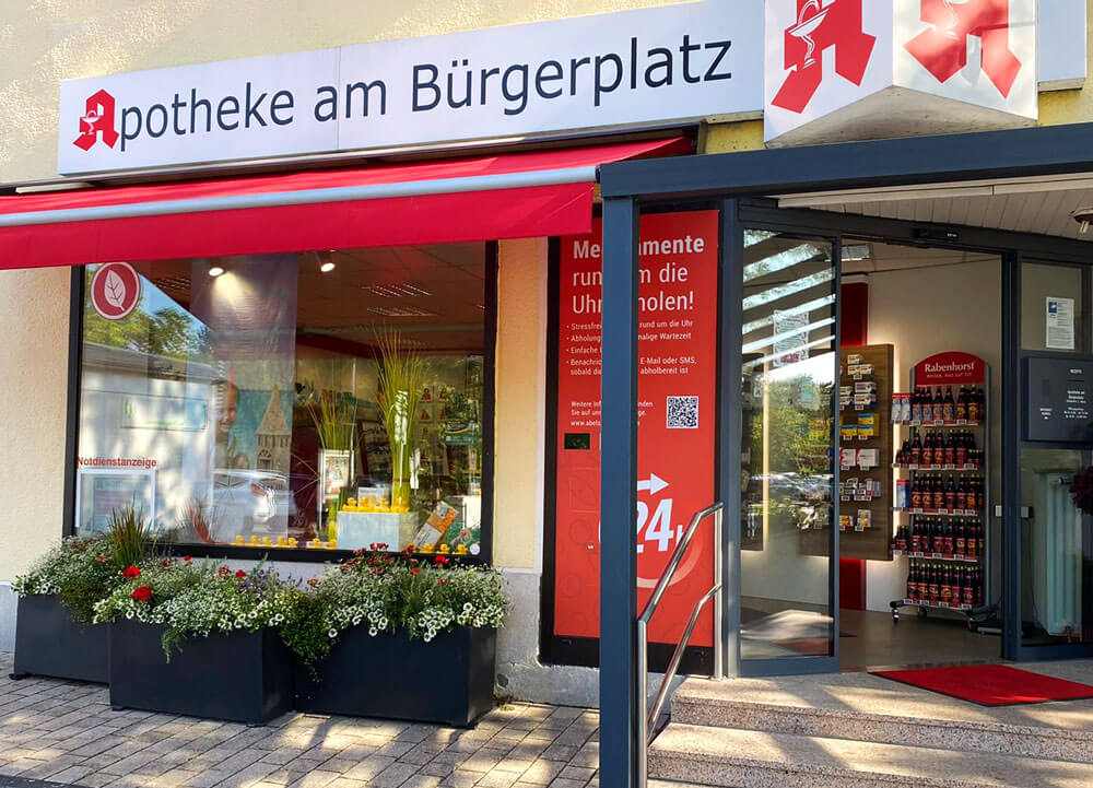 Außenansicht Bürgerplatz Abels Apotheken